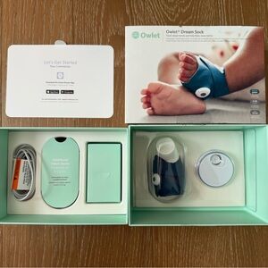 Owlet Dream Sock - Green - Like New